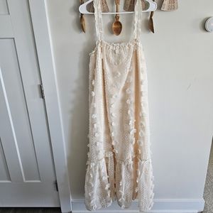 Melody Swiss Dot Midi Dress | Vintage Cream - L